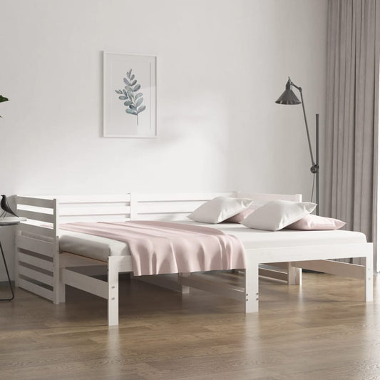 Daybed Med Udtræk 2X(90X190) Cm Massivt Fyrretræ