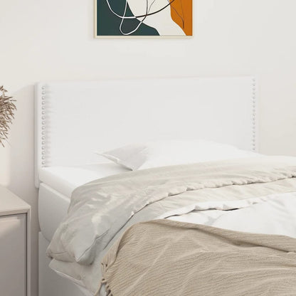 Sengegavle 2 Stk. 80X5X78/88 Cm Kunstlæder Hvid