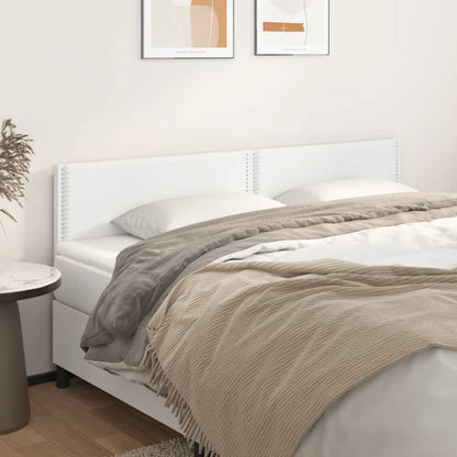 Sengegavle 2 Stk. 80X5X78/88 Cm Kunstlæder Hvid