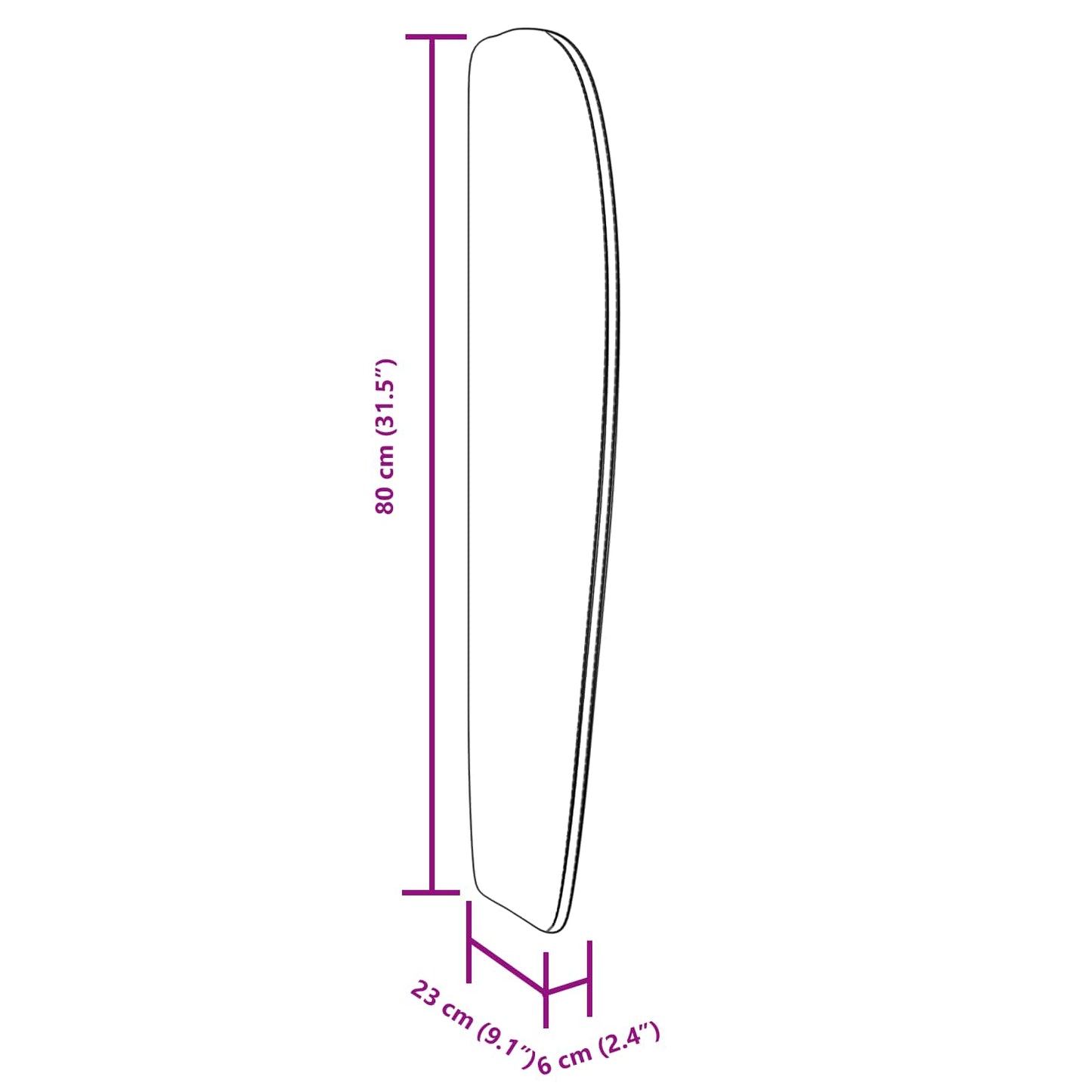 Hovedgærdeøre 80 X 23 X 6 Cm Stof - Billede 11