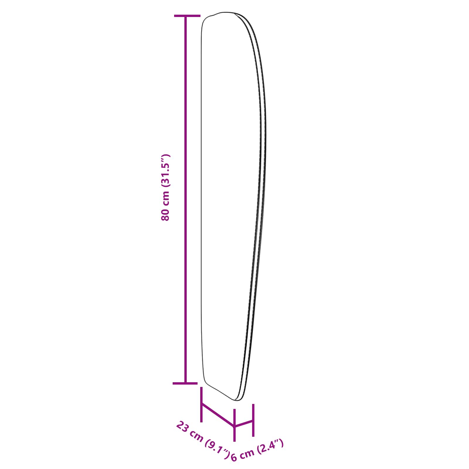 Hovedgærdeøre 80 X 23 X 6 Cm Stof - Billede 11