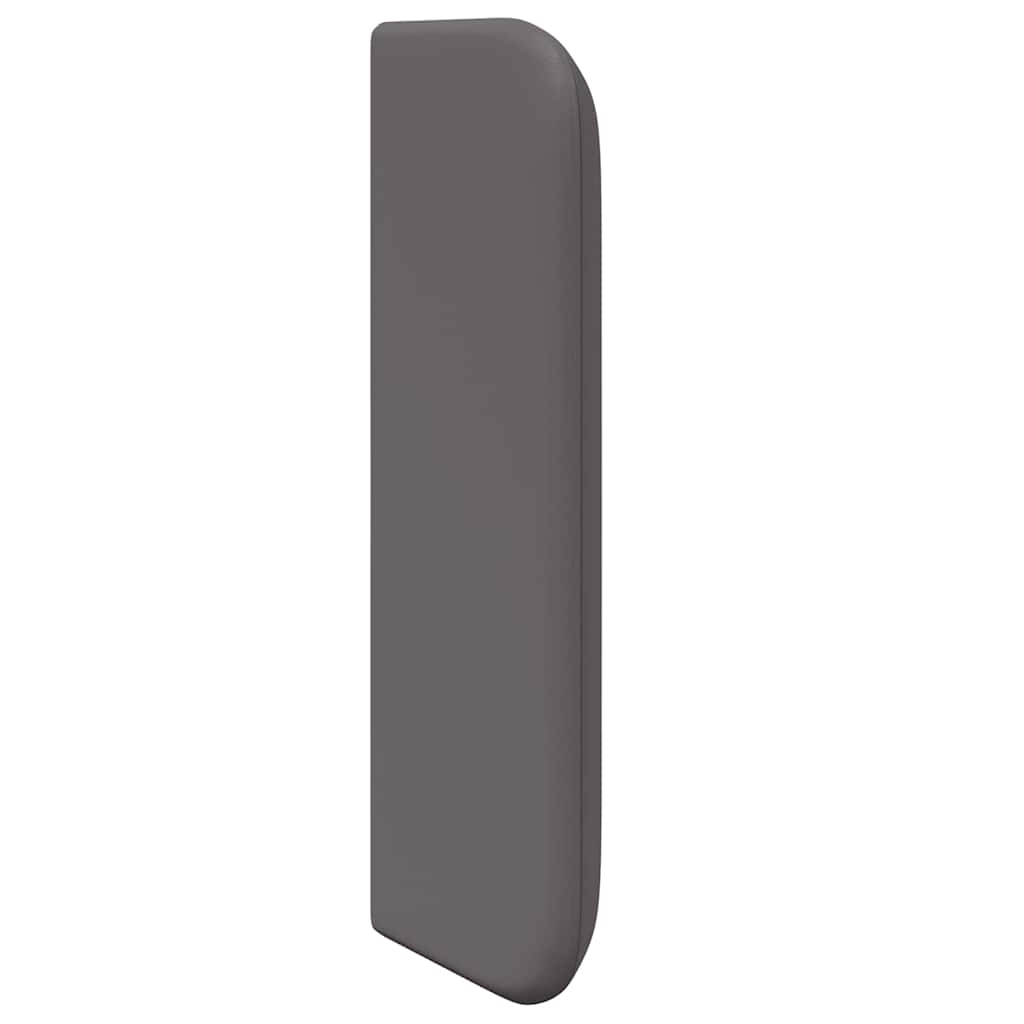 Hovedgærdeører 2 Pcs Grå 40 16 5 Cm Kunstlæder - Billede 5