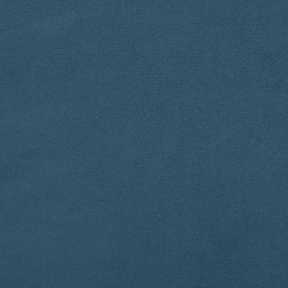 Springmadras Med Pocketfjedre 80X200X20 Cm Fløjl Mørkeblå