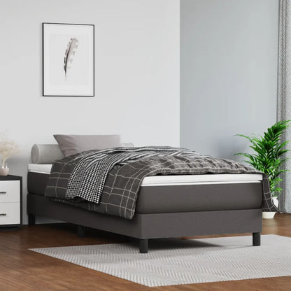Springmadras Med Pocketfjedre 80X200X20 Cm Kunstlæder