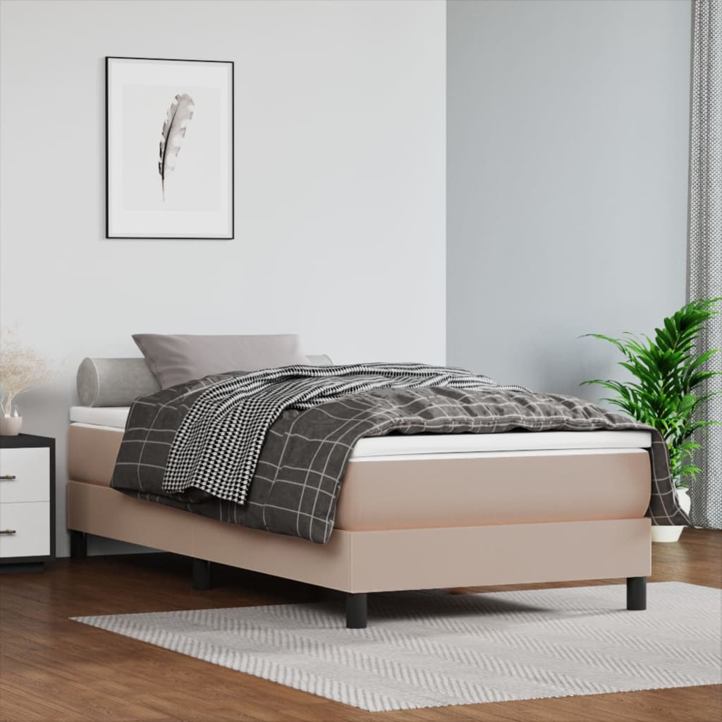 Springmadras Med Pocketfjedre 80X200X20 Cm Kunstlæder