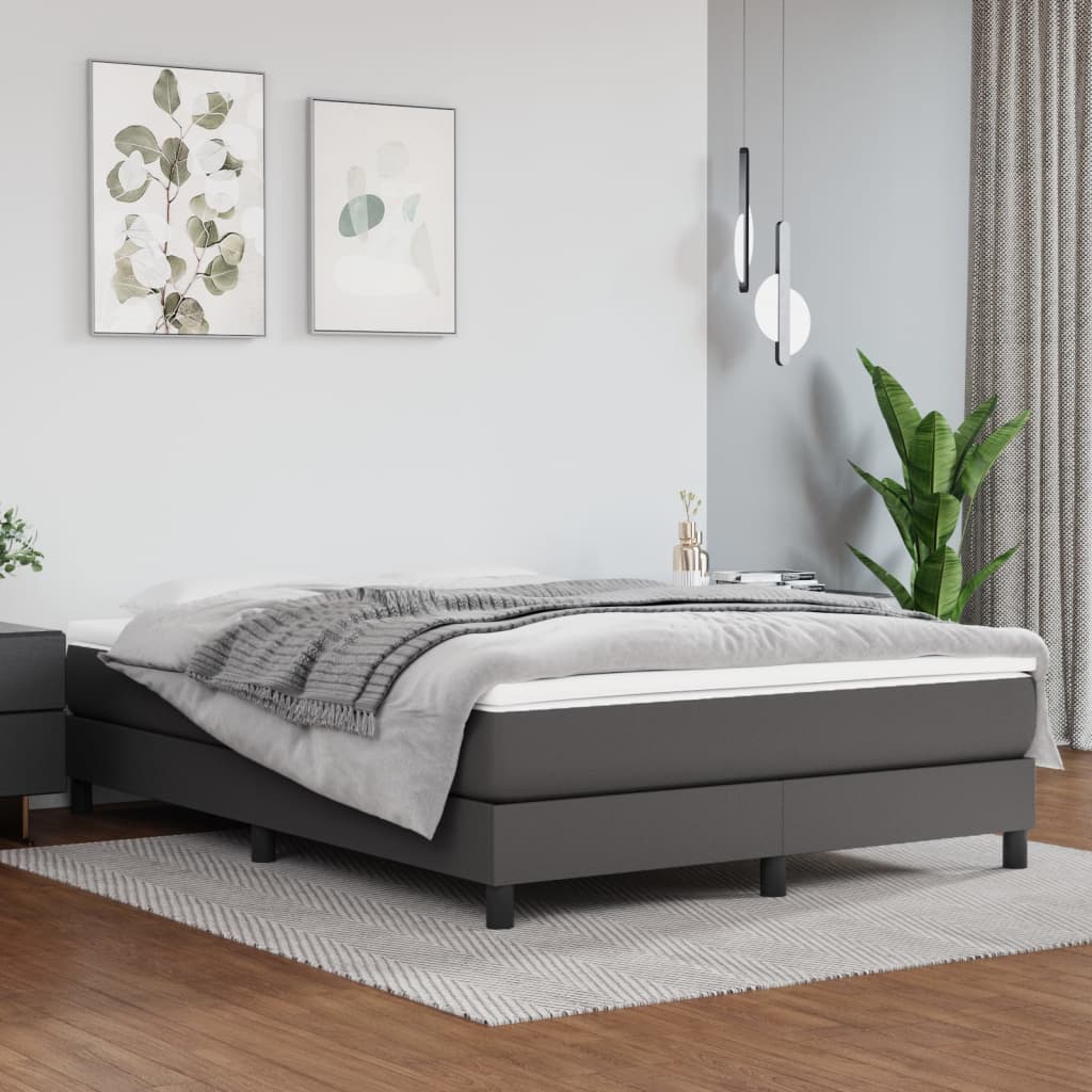 Springmadras Med Pocketfjedre 80X200X20 Cm Kunstlæder