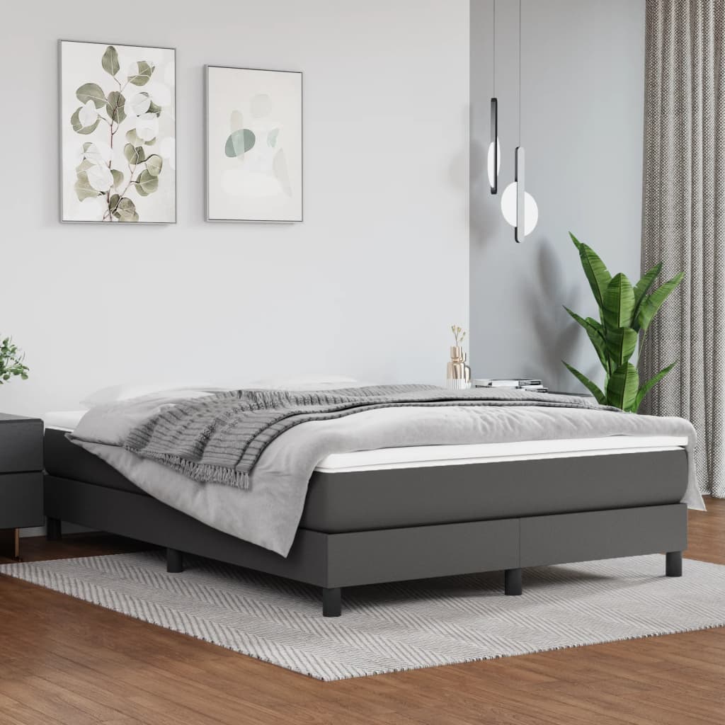 Springmadras Med Pocketfjedre 80X200X20 Cm Kunstlæder