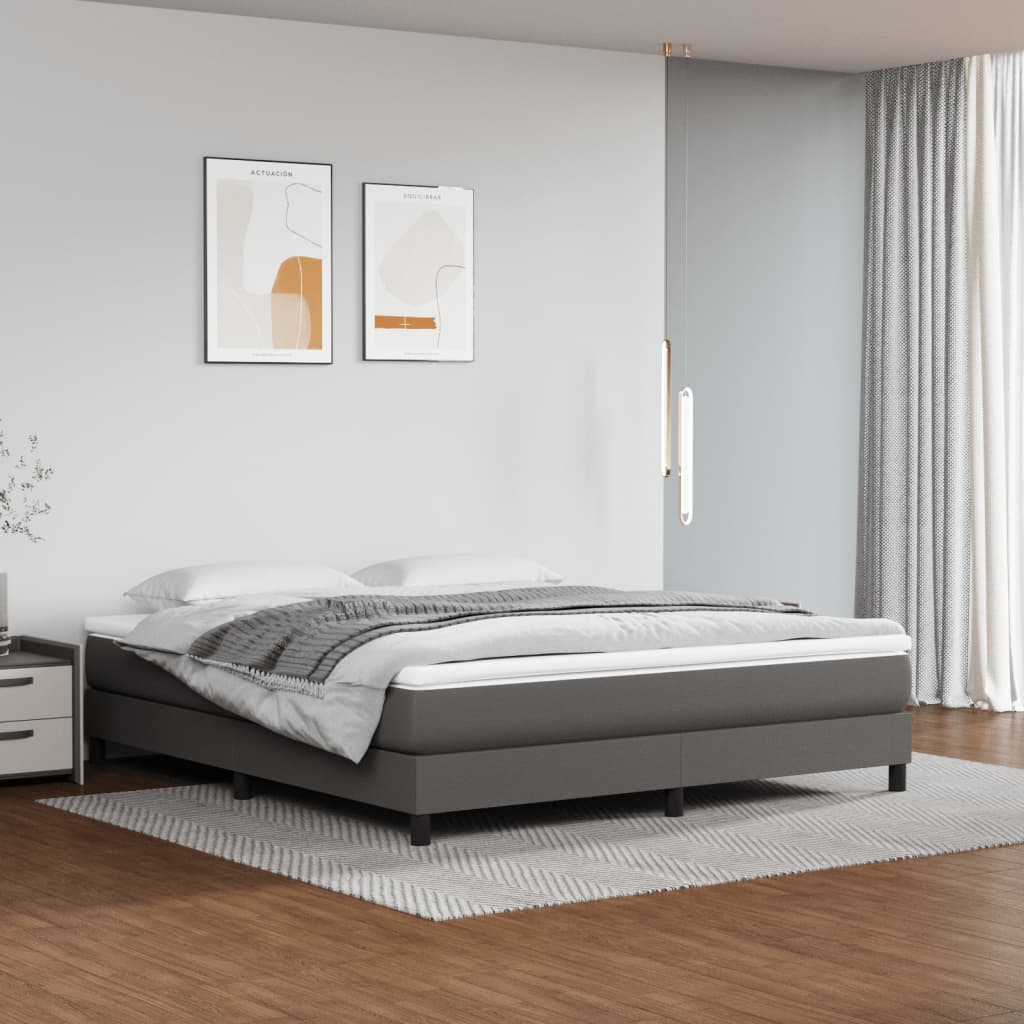 Springmadras Med Pocketfjedre 80X200X20 Cm Kunstlæder