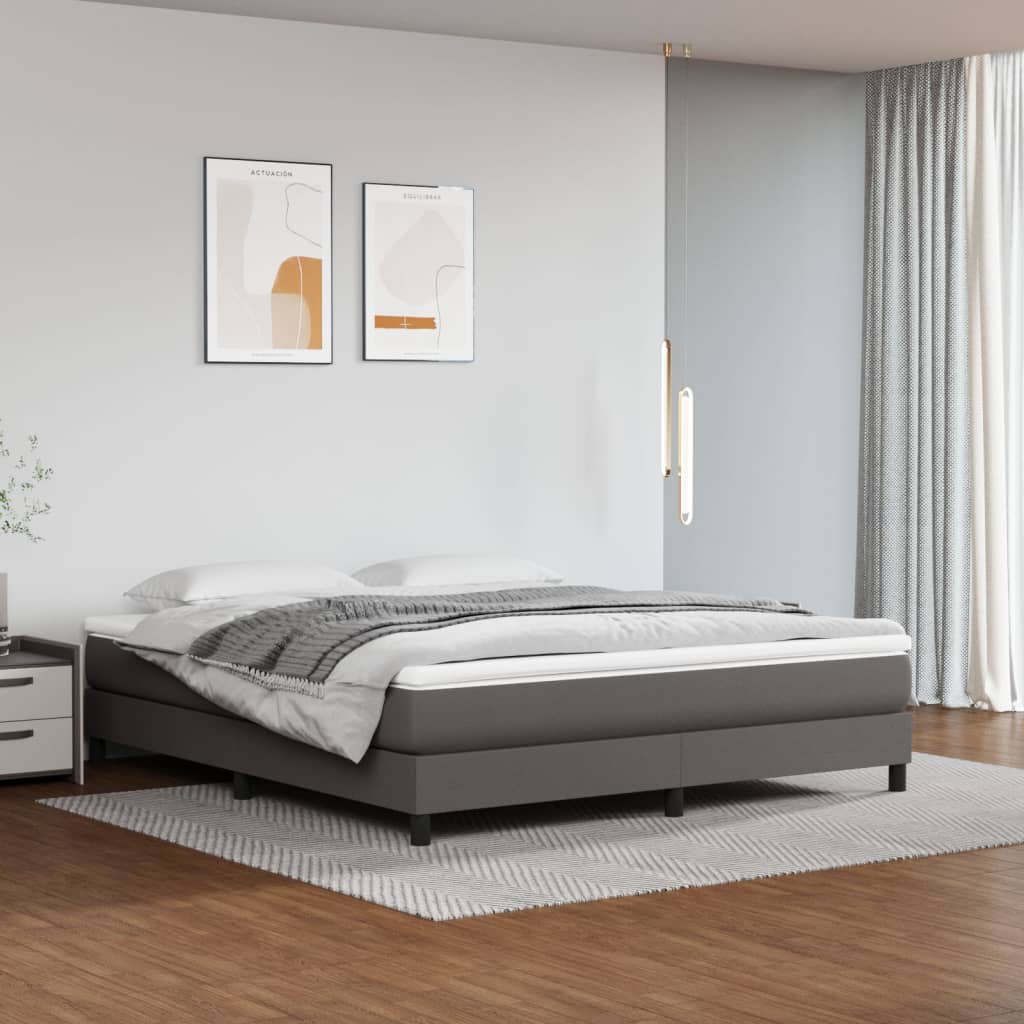 Springmadras Med Pocketfjedre 80X200X20 Cm Kunstlæder
