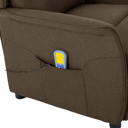 Massagestol Med Pude 93.5 X 67.5 X 101.5 Cm Stof - Billede 6