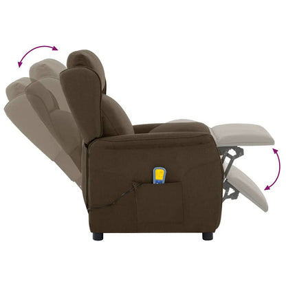 Massagestol Med Pude 93.5 X 67.5 X 101.5 Cm Stof - Billede 7