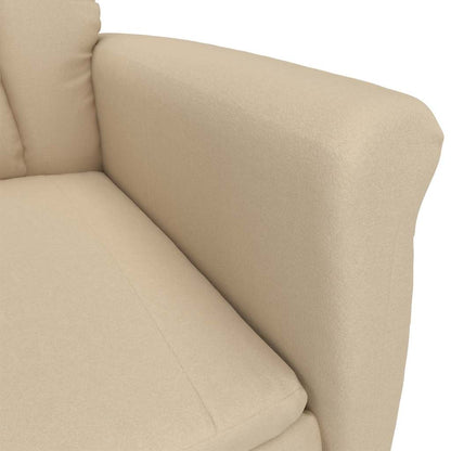 Lænestol Creme Creme 70.5 X 96.5 X 95 Cm Stof Og Metal - Billede 6