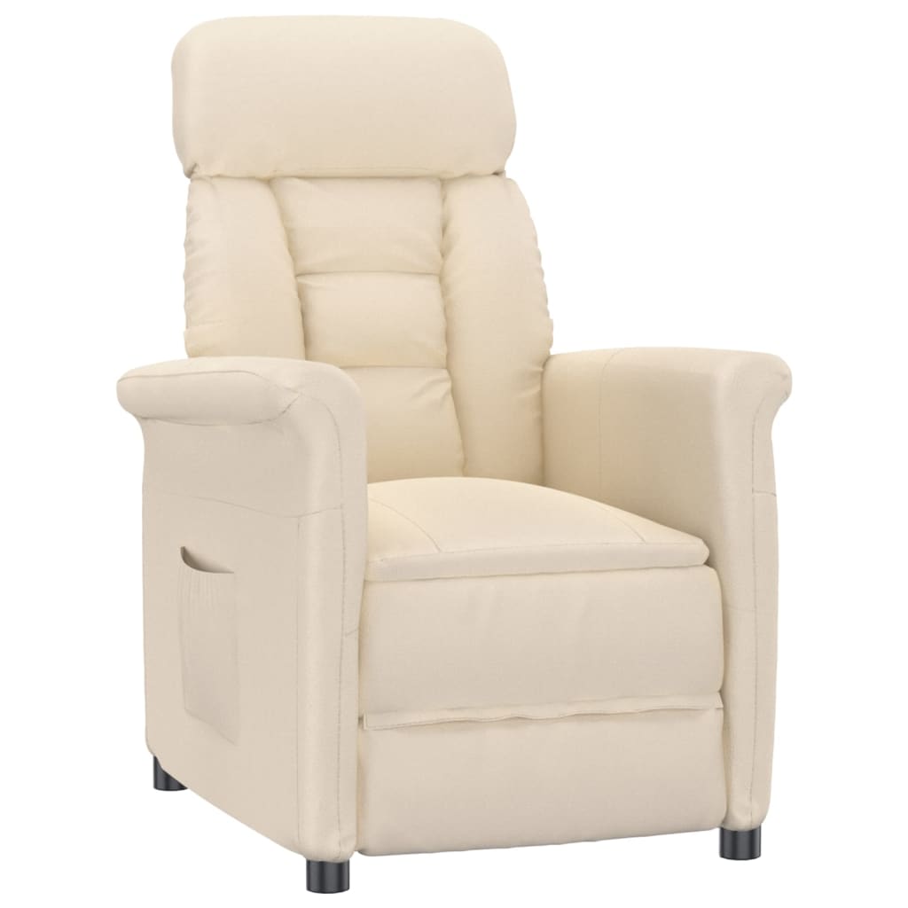 Lænestol Mikrofiberstof Beige - Billede 2