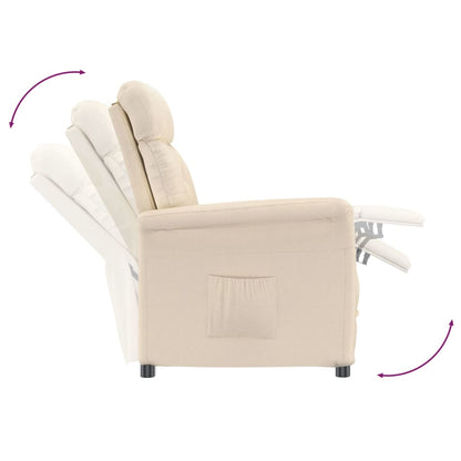 Lænestol Mikrofiberstof Beige - Billede 6