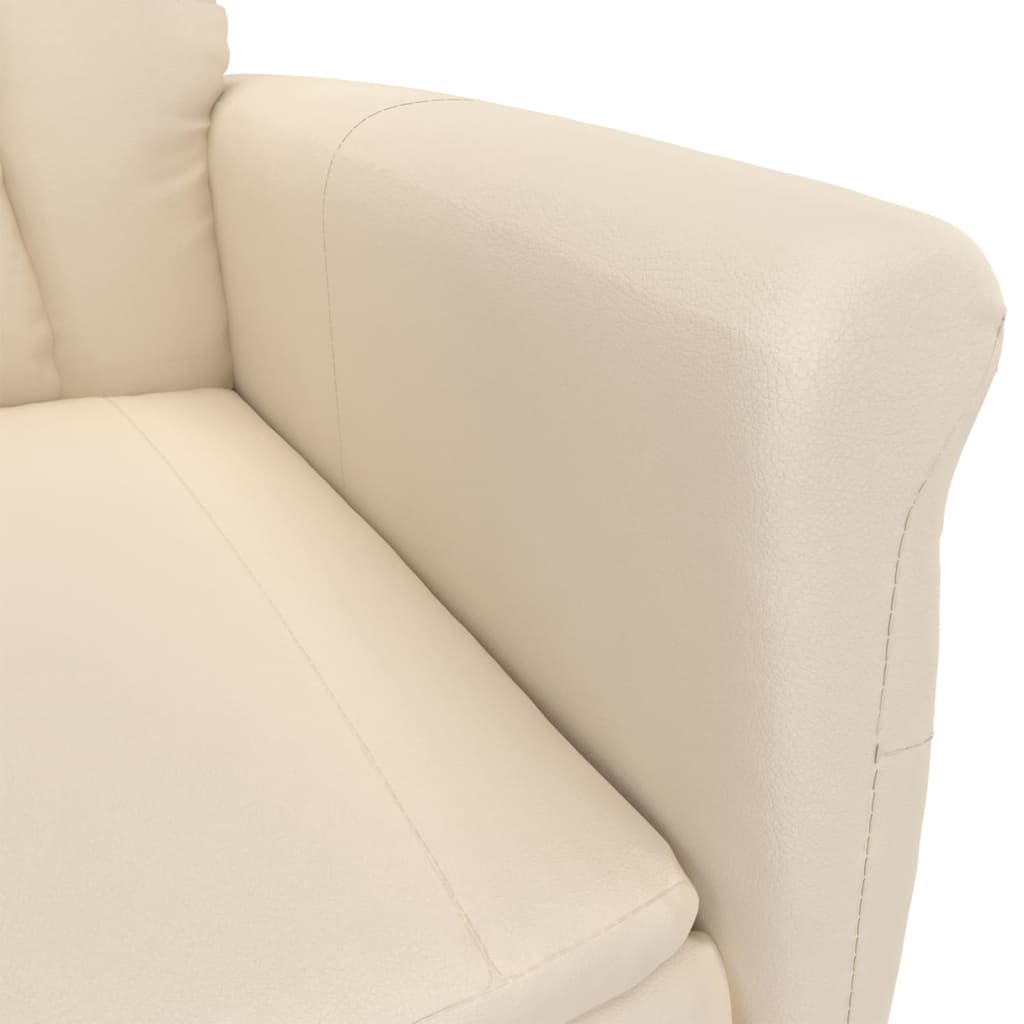 Lænestol Mikrofiberstof Beige - Billede 7