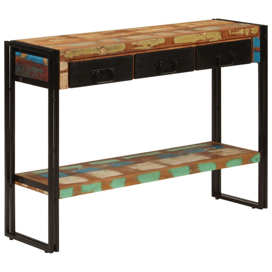 Konsolbord 110x30x76 Cm Massivt Træ - Hovedbillede