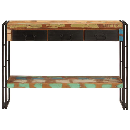 Konsolbord 110x30x76 Cm Massivt Træ - Billede 2