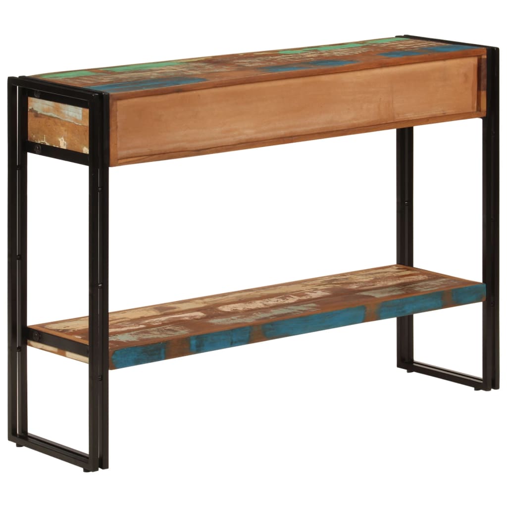 Konsolbord 110x30x76 Cm Massivt Træ - Billede 3