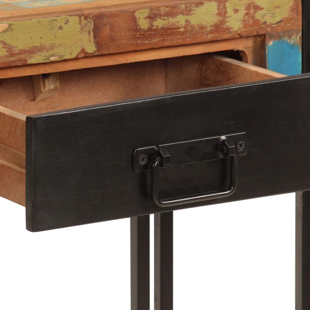 Konsolbord 110x30x76 Cm Massivt Træ - Billede 5