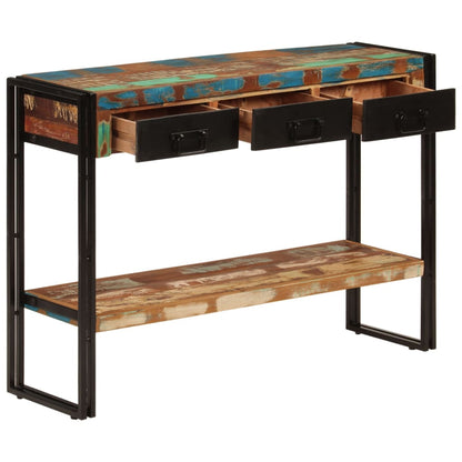 Konsolbord 110x30x76 Cm Massivt Træ - Billede 6