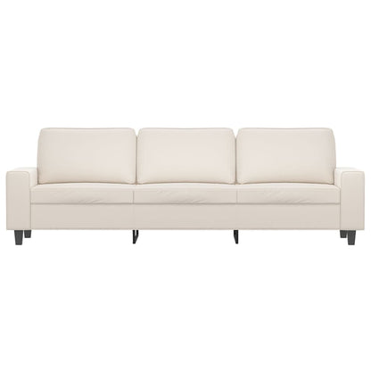 3-personers Sofa 210 Cm Mikrofiberstof Beige - Billede 3