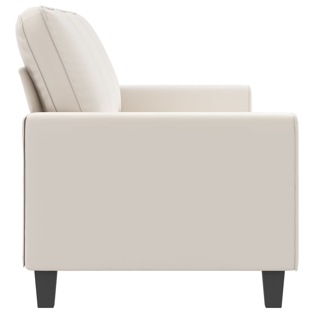 3-personers Sofa 210 Cm Mikrofiberstof Beige - Billede 4