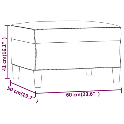 Fodskammel 60x50x41 Cm Velour Fodskammel 70x55x41 Cm Velour - Billede 7