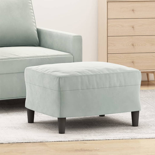 Fodskammel 60x50x41 Cm Velour Fodskammel 70x55x41 Cm Velour - Hovedbillede