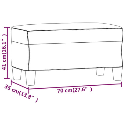 Bænk 70x35x41 Cm Og 100x35x41 Cm Stof - Billede 7
