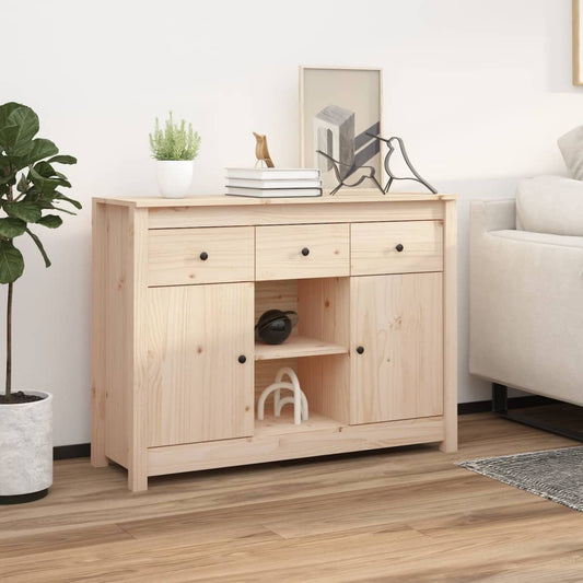 Skænk 100X35X74,5 Cm Massivt Fyrretræ