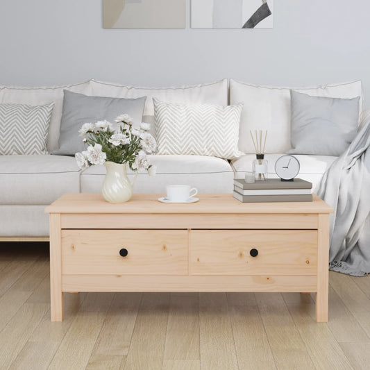 Sofabord 100X50X40 Cm Massivt Fyrretræ