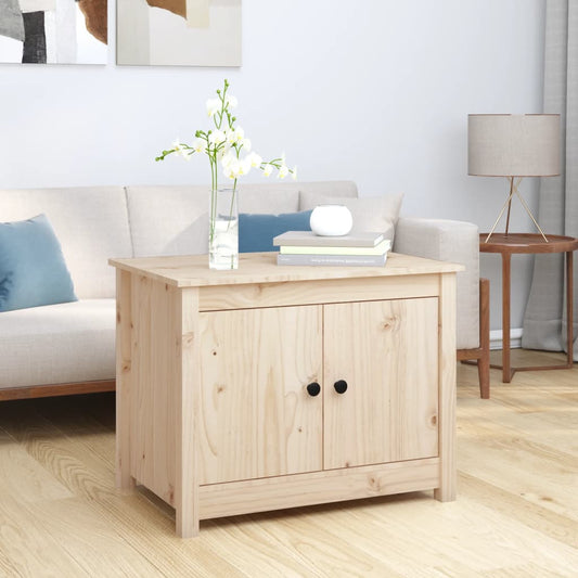 Sofabord 71X49X55 Cm Massivt Fyrretræ
