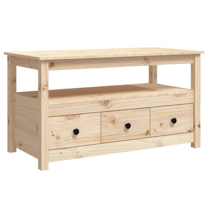 Sofabord 102x49x55 Cm Massivt Fyrretræ - Billede 2