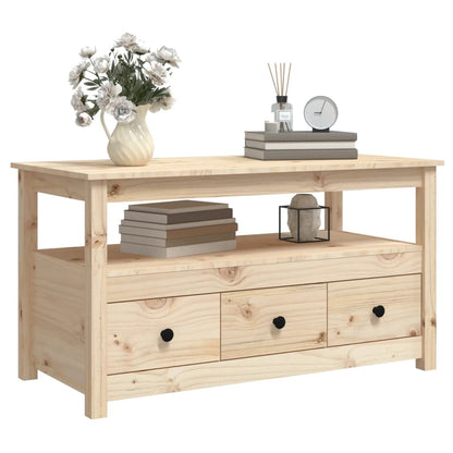 Sofabord 102x49x55 Cm Massivt Fyrretræ - Billede 4