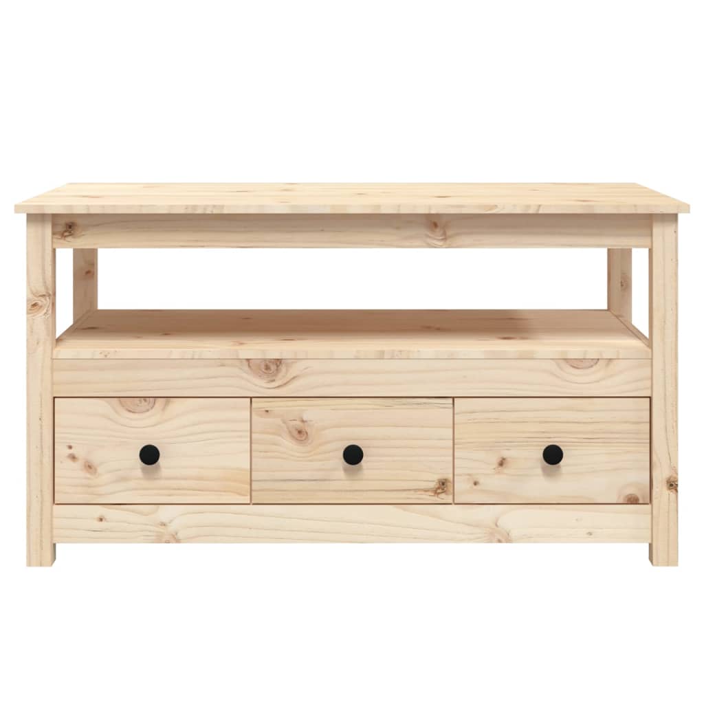 Sofabord 102x49x55 Cm Massivt Fyrretræ - Billede 6