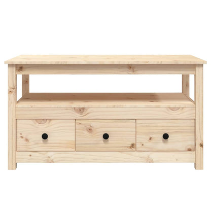 Sofabord 102x49x55 Cm Massivt Fyrretræ - Billede 6