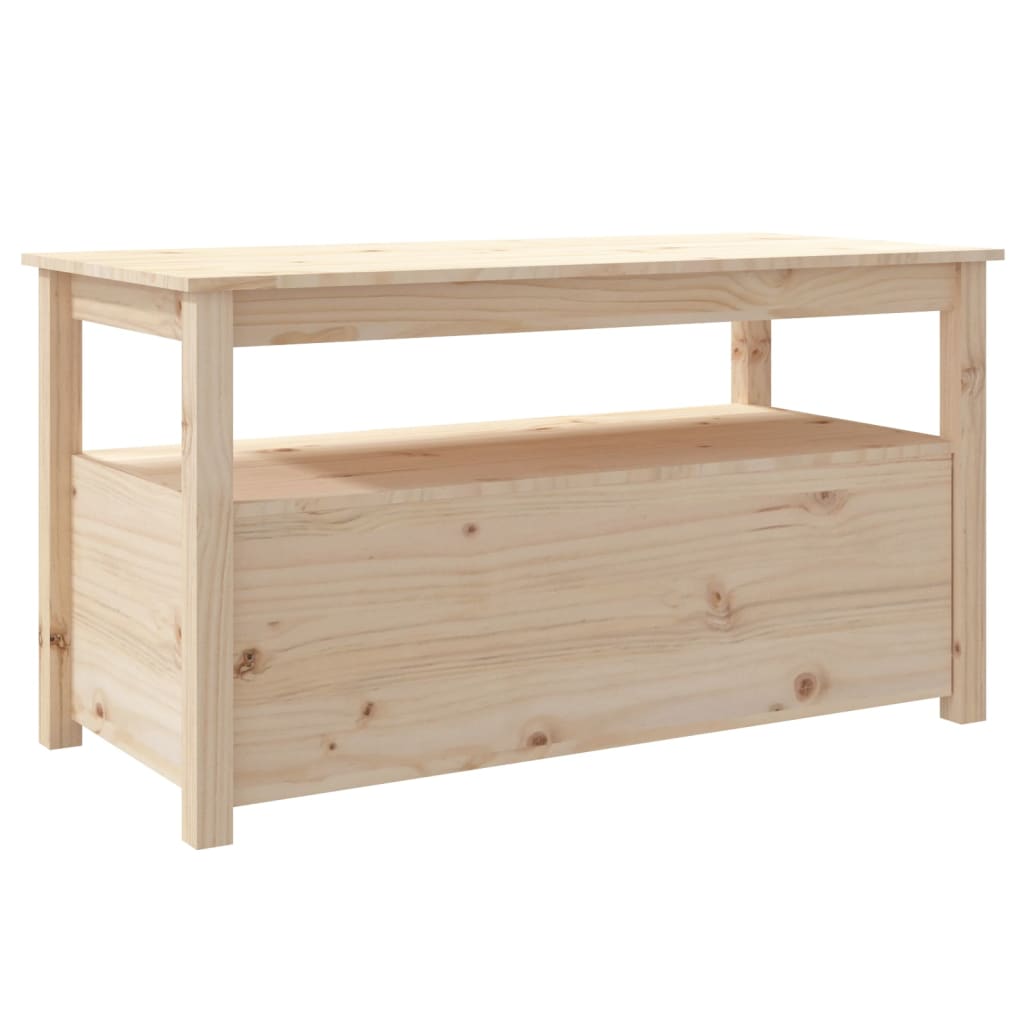 Sofabord 102x49x55 Cm Massivt Fyrretræ - Billede 9