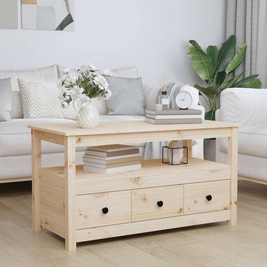 Sofabord 102x49x55 Cm Massivt Fyrretræ - Hovedbillede