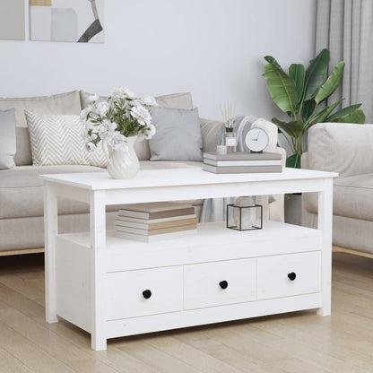 Sofabord 102x49x55 Cm Massivt Fyrretræ