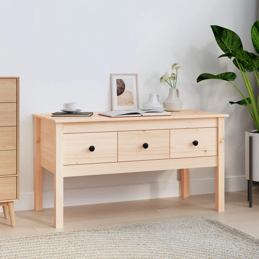 Sofabord 102X49X55 Cm Massivt Fyrretræ