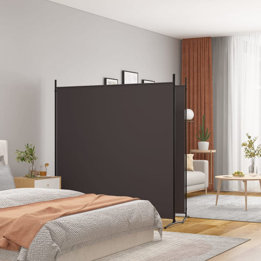 2-Panels Rumdeler Stof Brun