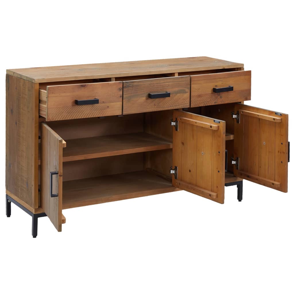Skænk 110X35X70 Cm Massivt Fyrretræ