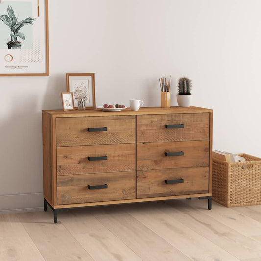 Skænk 110X35X70 Cm Massivt Fyrretræ
