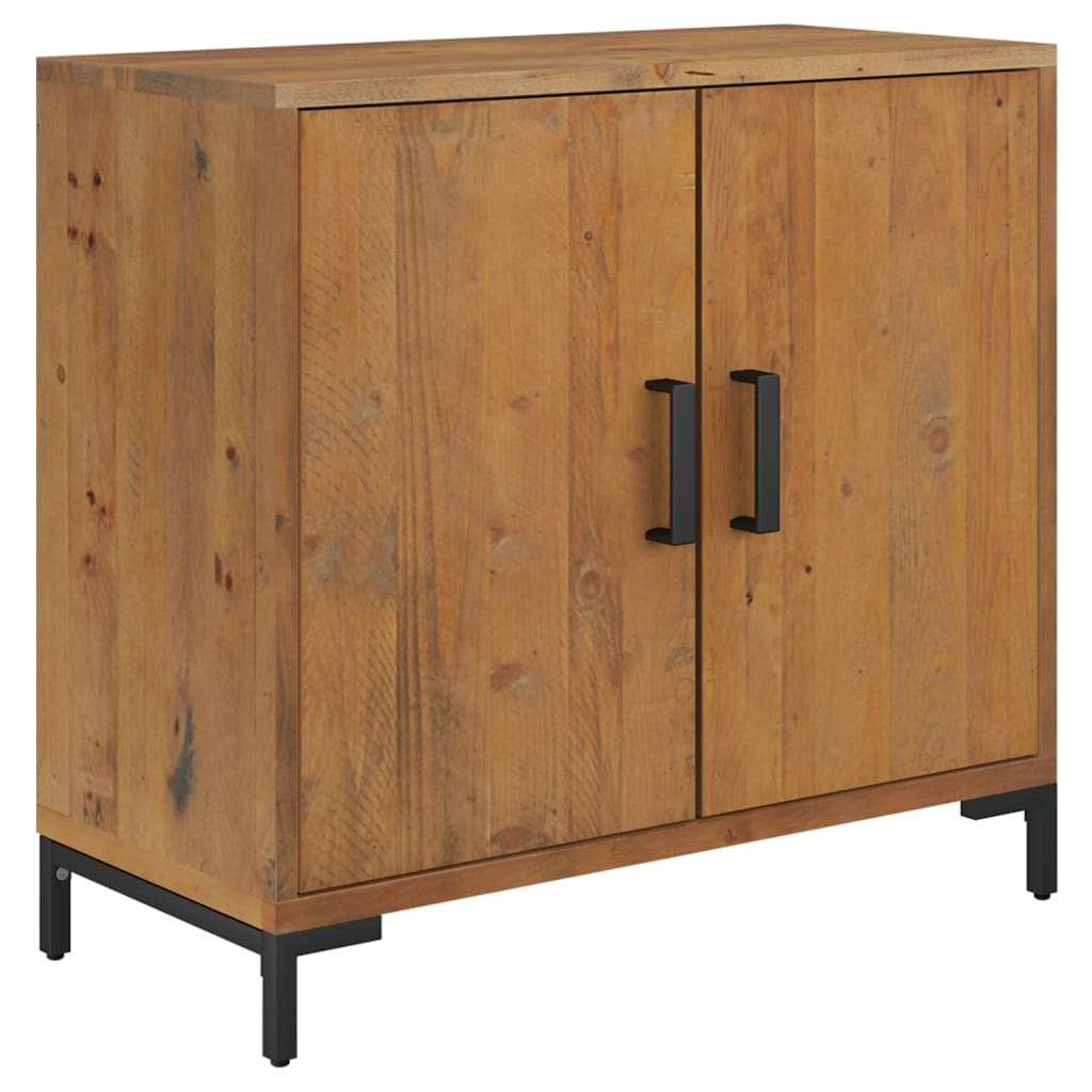 Skænk 75x35x70 Cm Massivt Fyrretræ - Billede 2