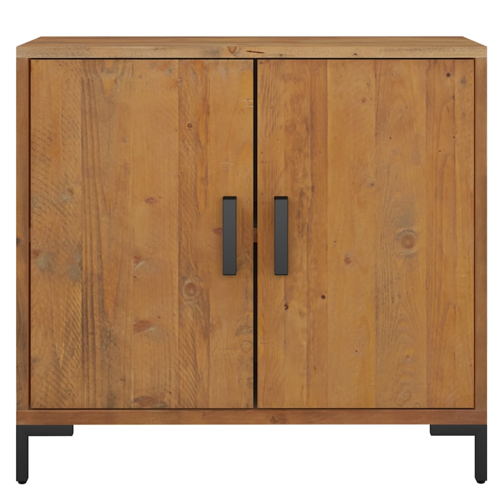 Skænk 75x35x70 Cm Massivt Fyrretræ - Billede 3