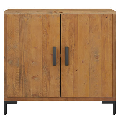 Skænk 75x35x70 Cm Massivt Fyrretræ - Billede 3