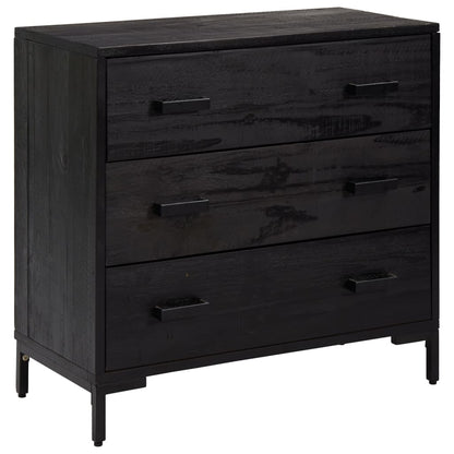 Kommode 75X35X70 Cm Massivt Fyrretræ
