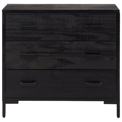 Kommode 75X35X70 Cm Massivt Fyrretræ