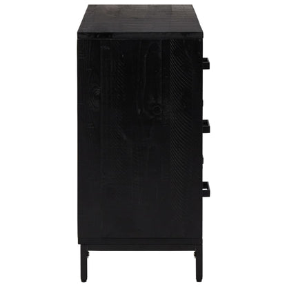Kommode 75X35X70 Cm Massivt Fyrretræ