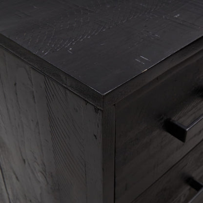 Kommode 75X35X70 Cm Massivt Fyrretræ